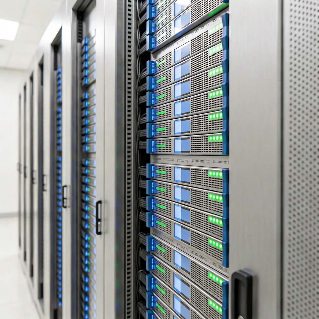 Server infrastructure providing the physical foundation for our logic systems